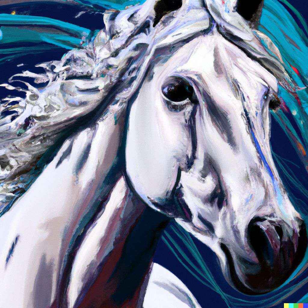 a horse, book cover art